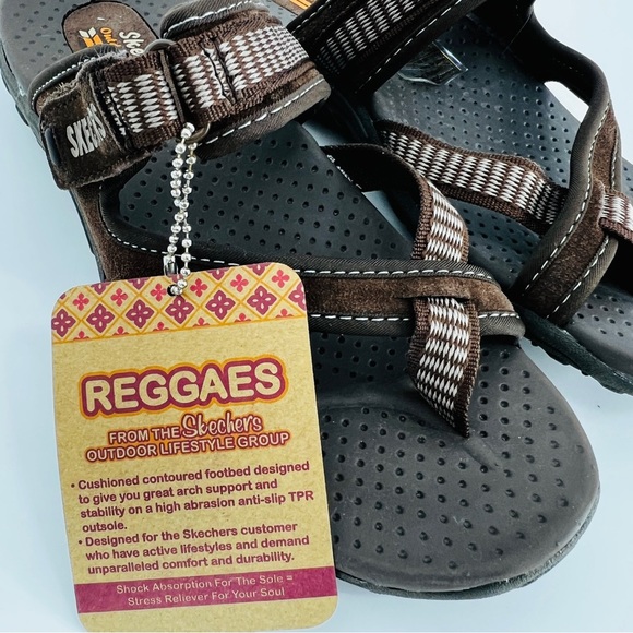 Skechers Reggaes Outdoor Active Lifestyle Waterproof Sandals Sz 7 - Picture 1 of 9